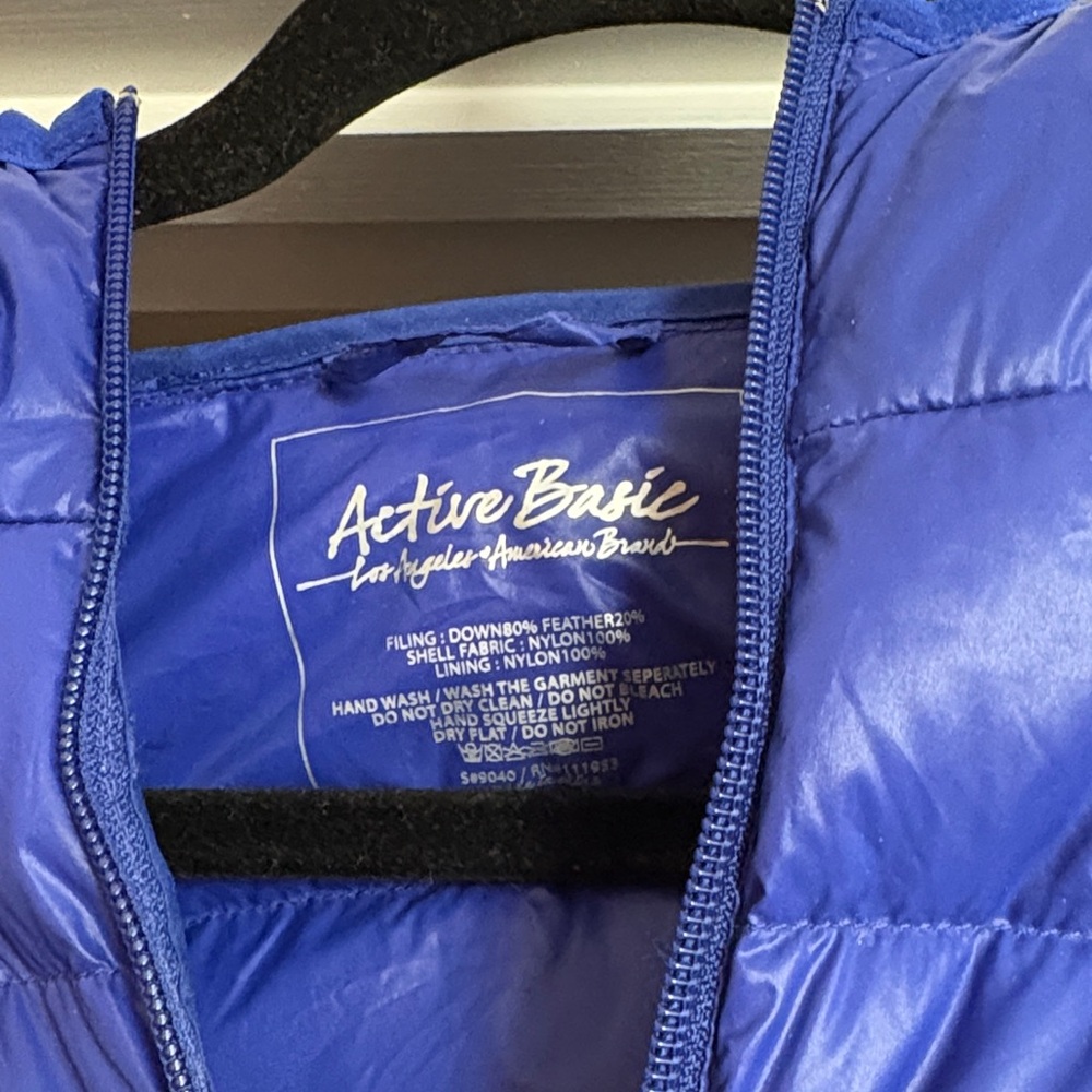 Active Basic Women's Royal Blue Puffer Jacket - image 2